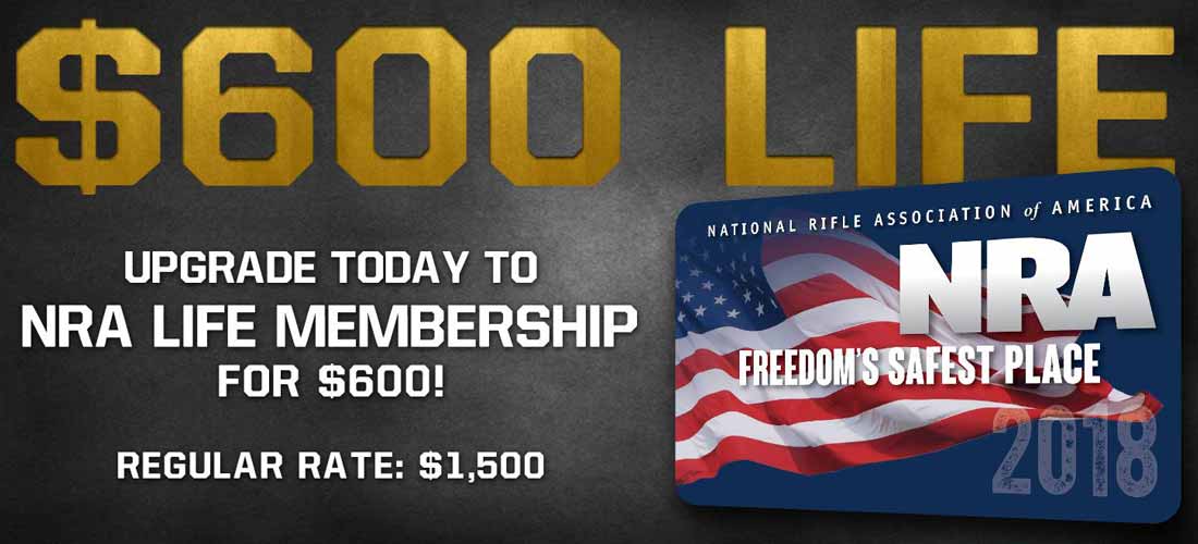 NRA Life Membership Only 600 [Limited Time]