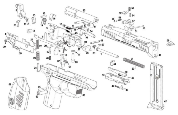 Ruger SR22 Exploded View – Guns Holsters And Gear