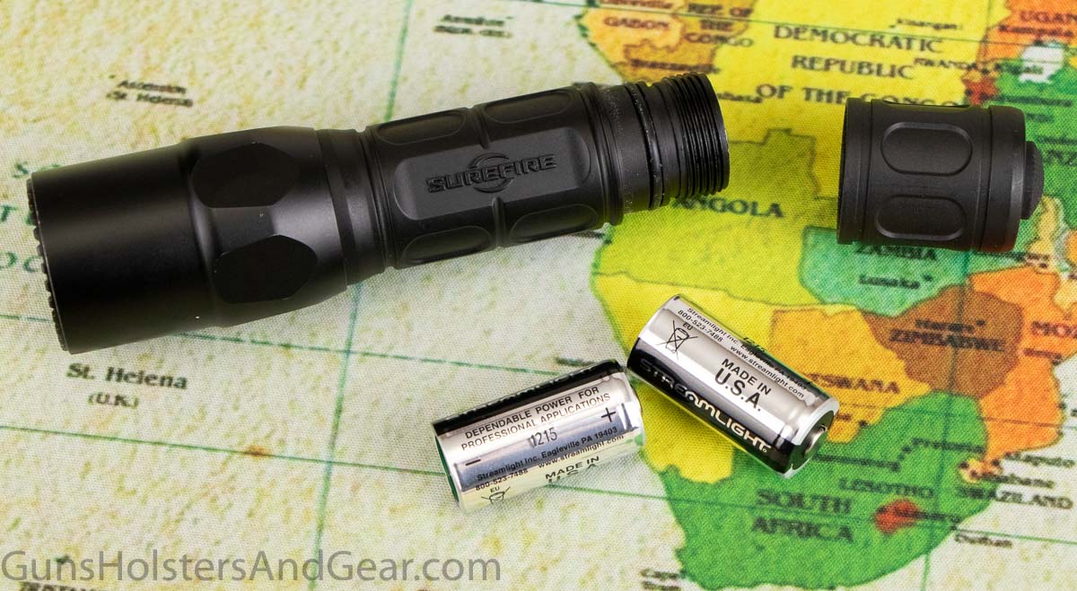 SureFire G2X Tactical with CR123A Batteries