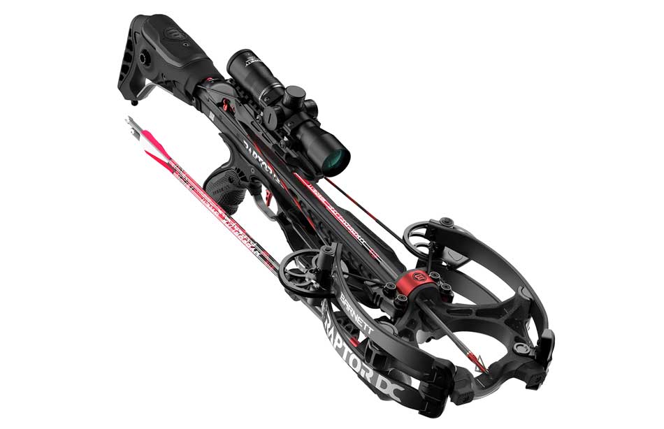 At the SHOT Show, I captured Barnett’s Hyper Raptor DC crossbow on display, showcasing its sleek black finish and compact design. This innovative crossbow features the Integrated Planetary De-Cocking System, allowing effortless cocking and de-cocking without manual effort. Its 7.25-inch axle-to-axle width and 7.9-lb frame make it an agile tool for hunters. The exhibit highlighted its ability to shoot HyperFlite arrows at 425 FPS with 152 ft-lbs of kinetic energy, providing maximum power and penetration. The advanced components, including Infinity cams, a step-through riser, and the Soft-Lok Bristle Retainer System, were displayed as key to its precision and reliability. The illuminated scope and premium quiver completed the hunting package. This photo emphasizes the Hyper Raptor DC’s cutting-edge features and ready-to-hunt setup.