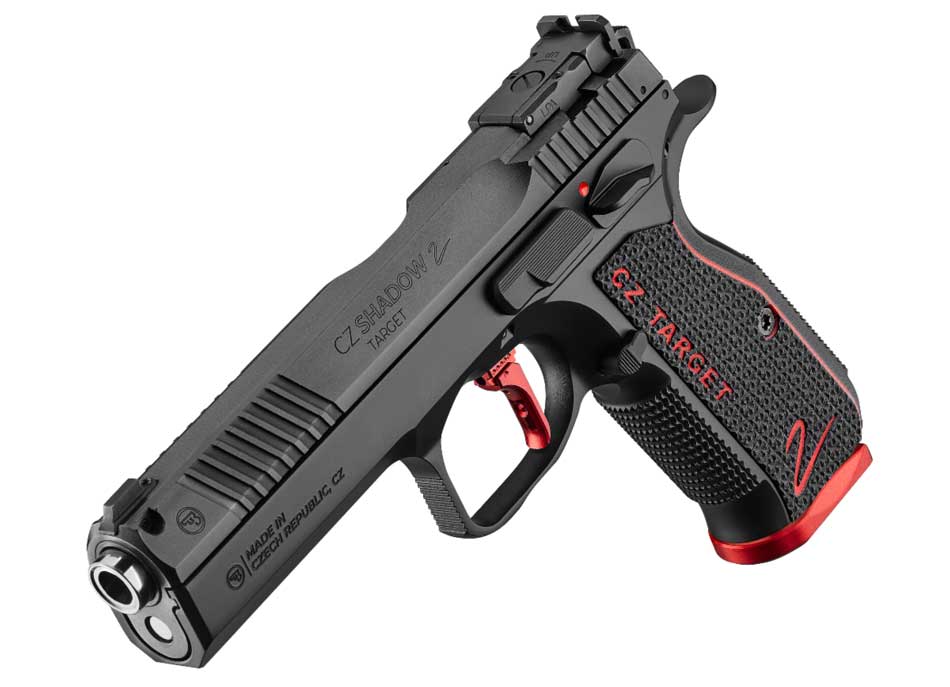 At the 2025 SHOT Show, I saw the CZ Shadow 2 Target displayed in the CZ booth, drawing attention with its sleek steel frame and competition-ready design. The G10 grips, enhanced with textured panels, complemented the undercut trigger guard that facilitates a higher grip. The 5-inch barrel version showcased its cold hammer-forged construction and distinctive protective crown. Attendees admired the LPA adjustable rear sight, paired with a target front sight that offers customization with two width options. A CZ representative demonstrated the adjustable trigger shoe, emphasizing its ergonomic benefits for shooters with varying hand sizes. This model’s interface for attaching frame weights highlighted its suitability for both speed and accuracy in target shooting disciplines.